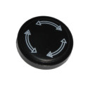 pastille de bouton de chauffage