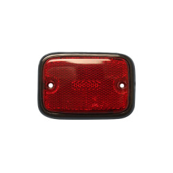 Lentille clignotant de côté arrière rouge noir Combi Baywindow à partir de 1973