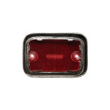 Lentille clignotant de côté arrière rouge noir Combi Baywindow à partir de 1973