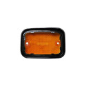 Lentille clignotant de côté avant orange noir Combi Baywindow à partir de 1973