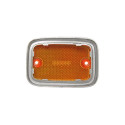 Lentille clignotant côté avant orange argent Combi Baywindow 1971