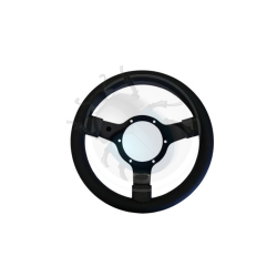 Volant mountney 12 pouces 3 branches noir et noir cuir