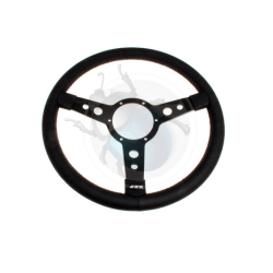 Volant mountney 15 pouces 3 branches noir et noir cuir