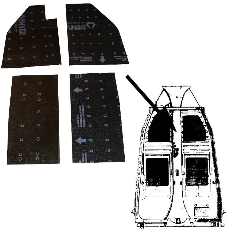 Kit insonorisant planchers pour coccinelle