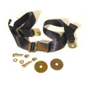 Ceinture ventrale noire et chrome Wolfsburgwest