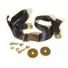 Ceinture ventrale noire et chrome Wolfsburgwest