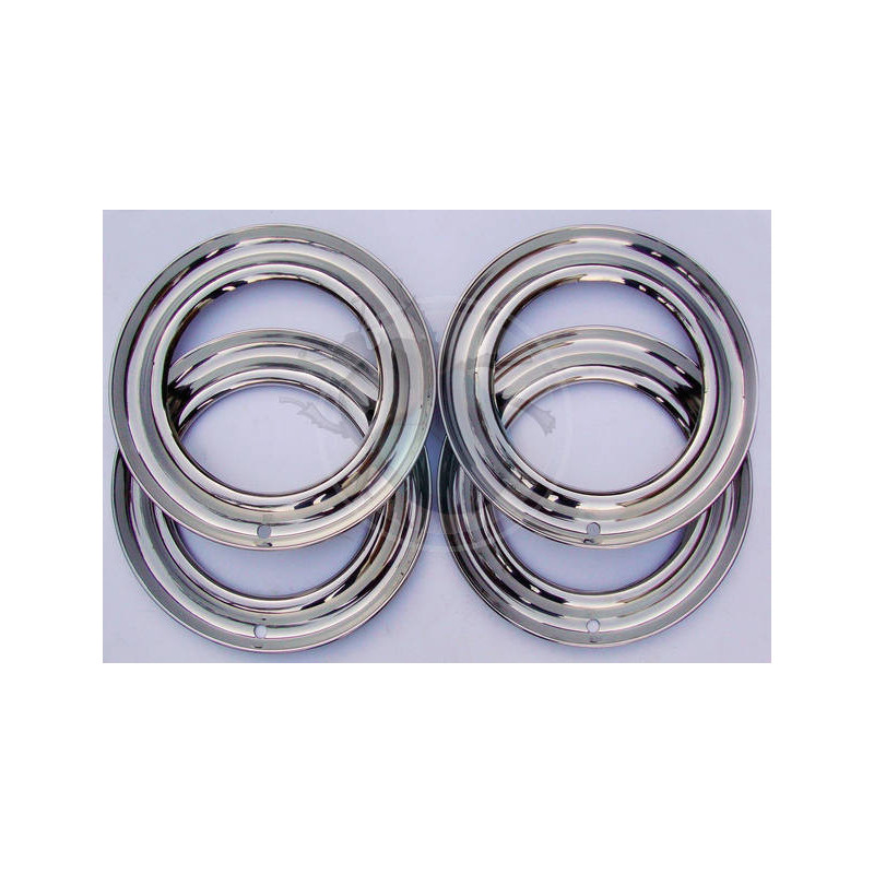 Cerclages de jante en inox pour jantes 5x205 d'origine, modele plein