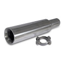 Sortie échappement avec colier. Style GT en inox de Vintage Speed, pour moteur 12/13/15-1600cc.