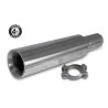 Sortie échappement avec colier. Style GT en inox de Vintage Speed, pour moteur 12/13/15-1600cc.