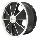 Jante brm 7 x 17" noire ET polie 5x205 ET40