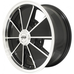 Jante brm 7 x 17" noire ET polie 5x205 ET40