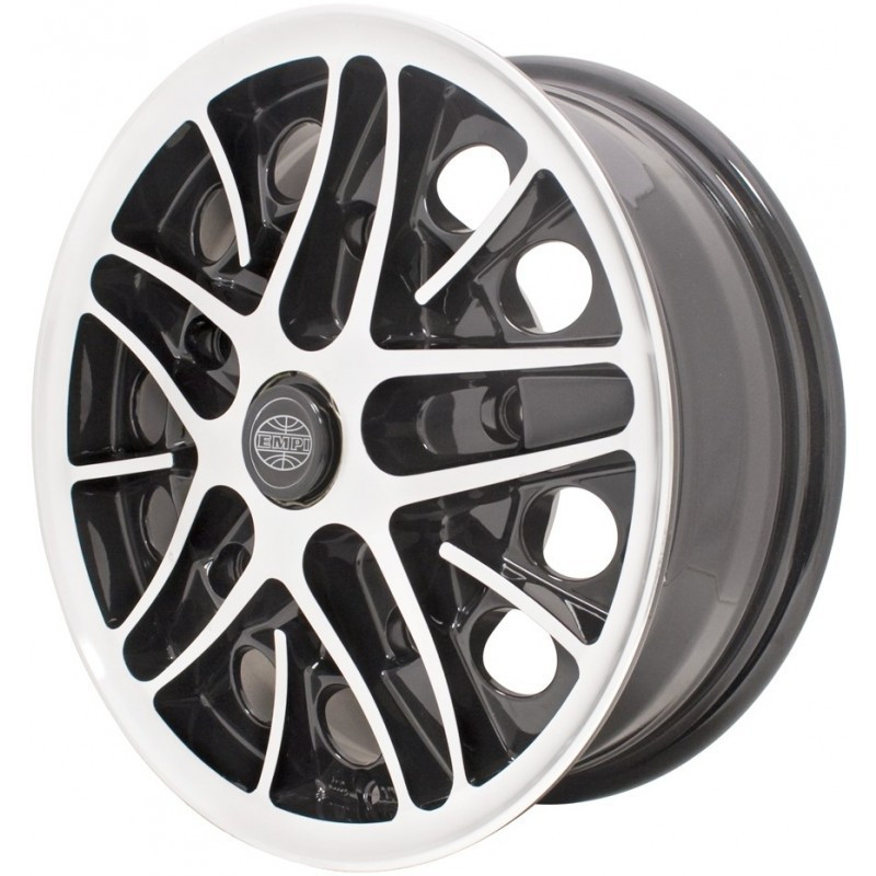 Jante cosmic 5x205 5.5"x15 noire et polie