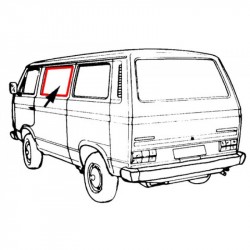 Joint fenêtre latérale centrale T3 Gauche jusqu'en 07/1992 D 05/1979 à 07/1984