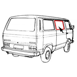 Joint vitre porte coulissante T3 08/84-08/92