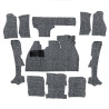 Kit tapis Cox cabriolet GRIS 1973 à 1979