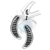 Grilles latérales demi-lune chromé