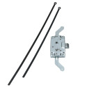 Mécanisme de porte battante avec bouton de verrouillage Combi Split à partir de 1955