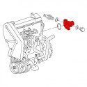 Pipe raccord eau 1L6 Diesel et Turbo Diesel