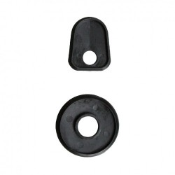 Front hood handle rubber, top and bottom, black