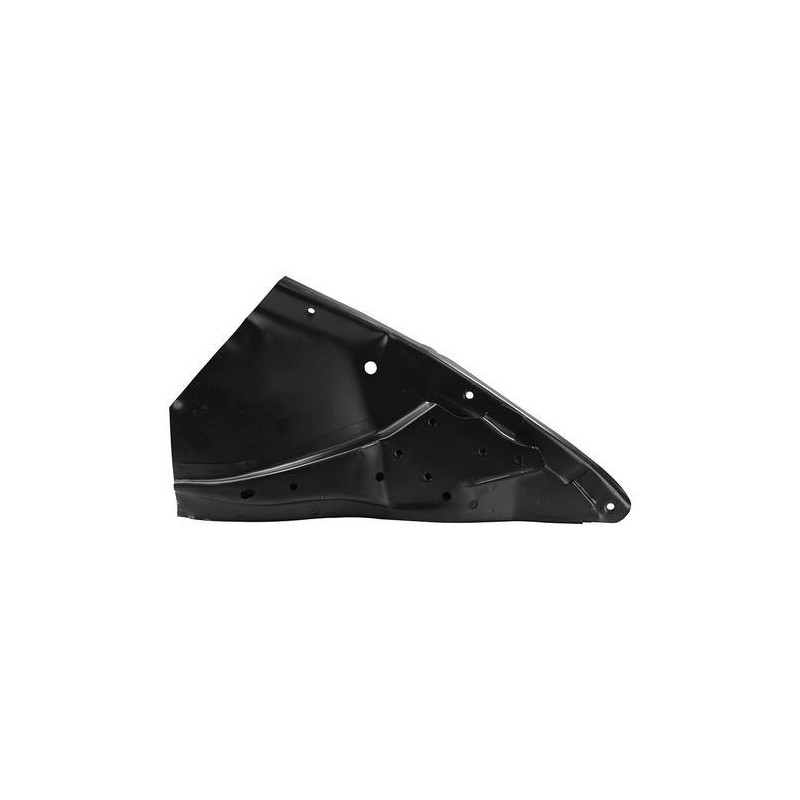 Bumper support on panel, rear, left