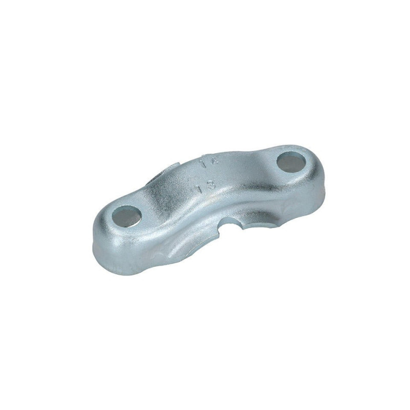Steering box mounting shackle