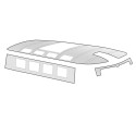 Headlining, vinyl, for sliding roof