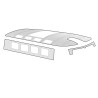 Headlining, vinyl, for sliding roof