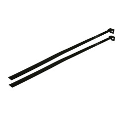 Mounting belt fuel tank with hook connection pair