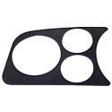 couvre tableau de bord chromé gauche 2 trous 1 trou pour compte-tours diamètre 80mm