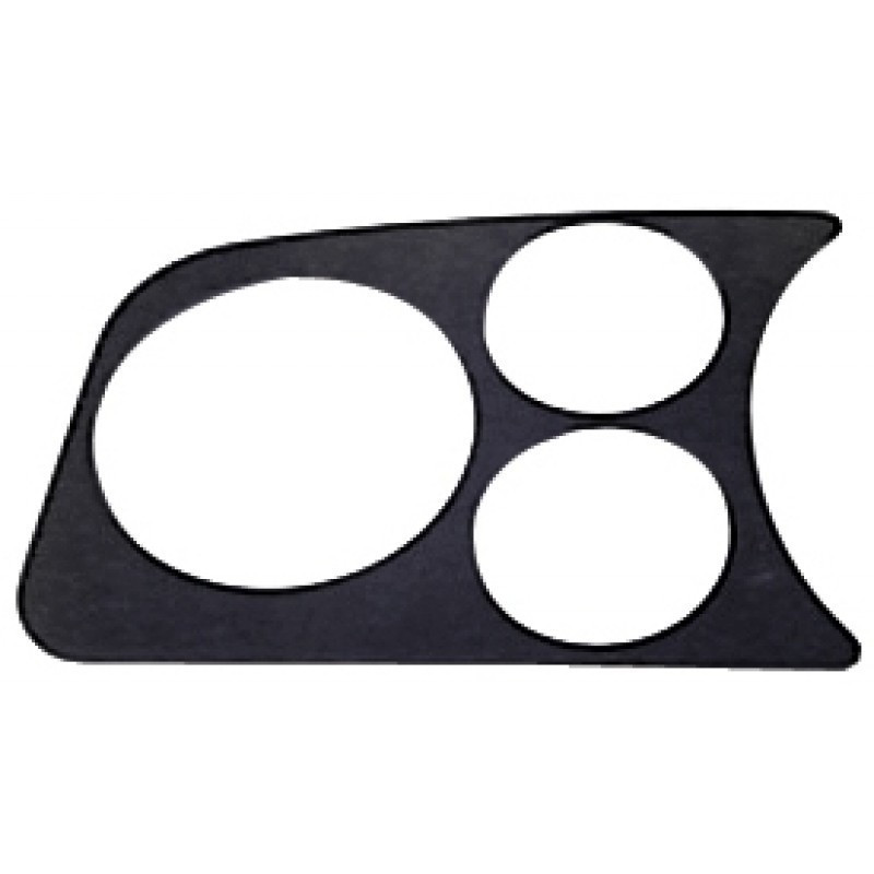couvre tableau de bord chromé gauche 2 trous 1 trou pour compte-tours diamètre 80mm