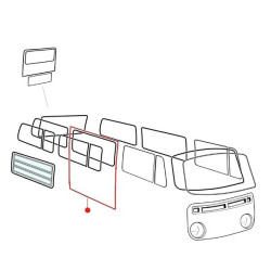 Joint porte coulissante droite combi T2
