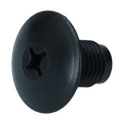 Seat belt plug 7/16" black