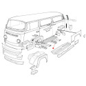 Chassis center section, rear