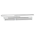 Brakeline kit, drumbrakes