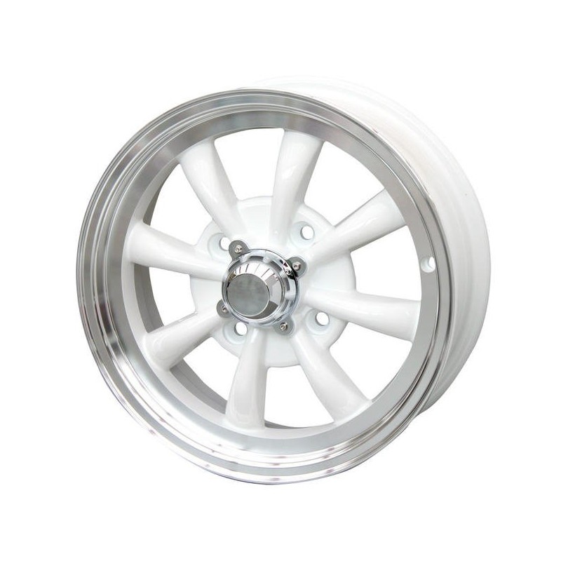 wheel empi 8-spoke 4-lug white