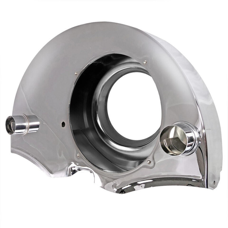 Chrome fan shroud with ducts
