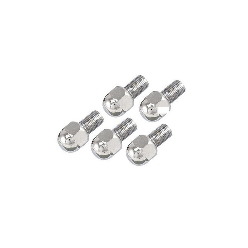 Wheelbolts, chrome, 5 lug, 12 x 1.5, 5 pieces