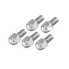 Wheelbolts, chrome, 5 lug, 12 x 1.5, 5 pieces