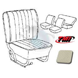 cabrio seat cover set grey 65-67 tmi