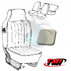 cabrio seat cover set grey 68-69 high back tmi