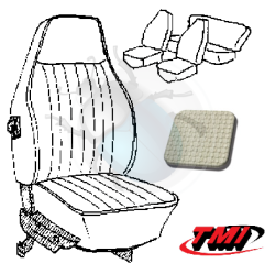 cabrio seat cover set grey 1973 high back