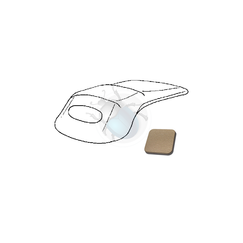 cabrio top cover 54-57 canvas beige