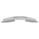 Roof gutter front with air inlet
