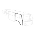 Door seal, right, each,German quality