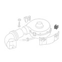 Rubber mount blower motor