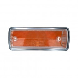 Turnsignal lens left - clear/orange with E-marking