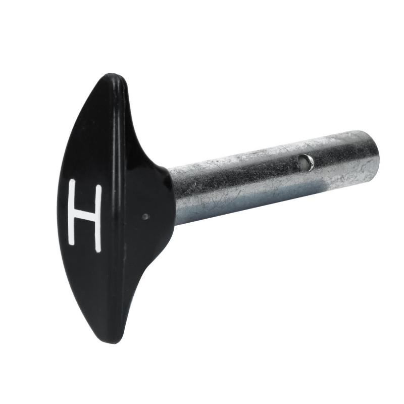 Manette de chauffage noire
