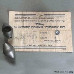 cache gris de protection de pince de fixation de rétroviseur combi T1 jusqu\'en 07/1967.