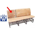 Seat padding 1/3 backrest, middle seat
