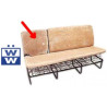 Seat padding 1/3 backrest, middle seat